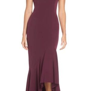 Vince Camuto Wine High Low Dress